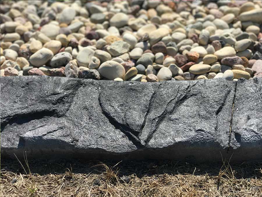 Natural stone curbing